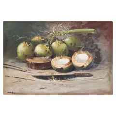 V. Cabisada Jr., Fruits, oil on canvas