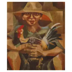 Isabel Quiles, Sabungero, oil on canvas