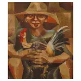 Isabel Quiles, Sabungero, oil on canvas