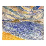Iligan Bay by Macario Vitalis, watercolor on paper, sold Apr 2024