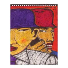 Charlie Co, Watch Your Back, oil pastel on paper