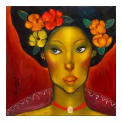 Lydia Velasco, Flora, oil on canvas