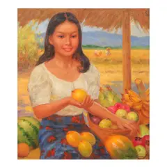 Oscar Ramos, Vendor, oil on canvas