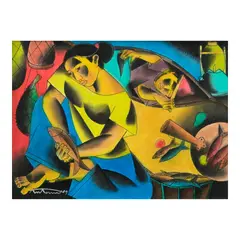 Mag Ina by Angelito Antonio, oil on canvas, sold Apr 2024