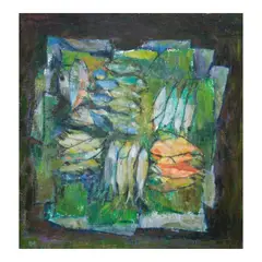 Antonio Austria, Isda, oil on board
