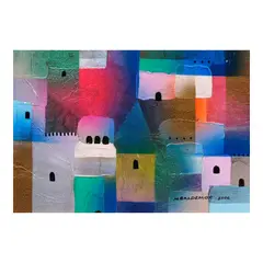 Dawn III by Manuel Baldemor, acrylic on canvas, sold Apr 2024