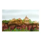Manuel Baldemor, Flourishing Medieval Town, acrylic on canvas