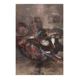 Paco Gorospe, Fish, oil on canvas