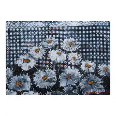 Flowers in White by Paco Gorospe, oil on canvas, sold Apr 2024