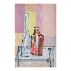 Ros Arcilla, Two Bottles, oil on board