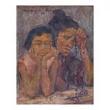 Untitled by Unidentified artist, oil on canvas, sold Apr 2024