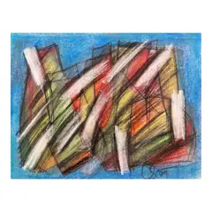 Diaphanous by Romulo Olazo, soft pastel on paper, sold Apr 2024