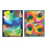 Jaime Roque, a) Untitled b) Untitled, a.) oil pastel on paper<br /> b.) oil pastel on paper