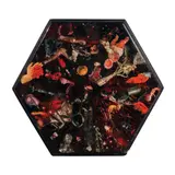 Arturo Sanchez Jr., Space Time Tunnel Series 2, acrylic and collage in clear cast resin