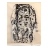 Lui Gonzales, Ate Kiera, pen and ink on paper collage