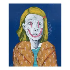 Chalk Zaldivar, Margot Tenenbaum, acrylic on canvas