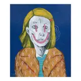 Chalk Zaldivar, Margot Tenenbaum, acrylic on canvas