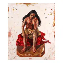 Riel Hilario, Religious Icon, oil on canvas