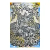 Iggy Rodriguez, Kapulungan ng Kahungkagan, pen and ink, acrylic on canvas