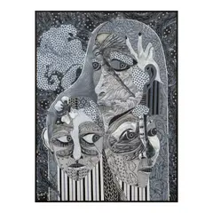 Iya Consorio, Untitled, acrylic on paper