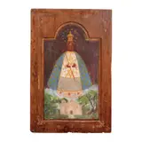 Victor, Untitled, oil on relief carved wood