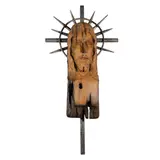 Rey Paz Contreras, Crucifix, century-old molave hardwood and stainless steel