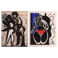 Dieter Korbanka, A Set of Two Artworks, b.) Nude <br> signed and dated 1995 (lower right) <br> lithograph <br> 20" x 15 3/4" (51 cm x 40 cm)