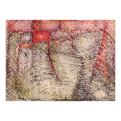 Abstract by Alfredo Roces, colored ink on paper, sold Jan 2024