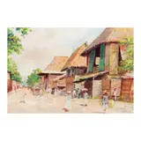 William Henry Drake, Manila, Philippines Island, watercolor on board