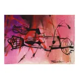 Portadora by Romeo Tabuena, aquarelle and ink, sold Jan 2024