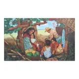 Harvest by Unidentified artist, oil and laminated wood, sold Jan 2024