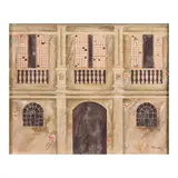 M. Flores, Ancestral House, oil on canvas