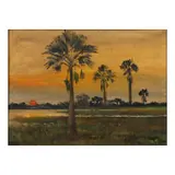 Marciano Galang, Sunset, oil on canvas