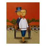 Dominic Rubio, Hatid ng Chinese, oil on canvas