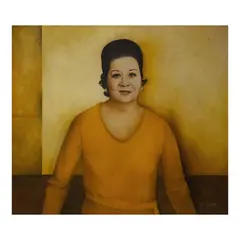 Portrait of a Woman by Ang Kiukok, oil on canvas, sold Jan 2024