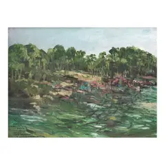 Hermès Alègrè, Brgy. Lumot Caliraya, oil on canvas