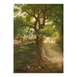 Pedro Amorsolo Jr., Rural Scene, oil on canvas