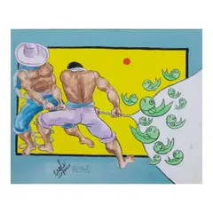 Ernesto Tagle, Selda II, NBI Jail, Manila, watercolor on paper