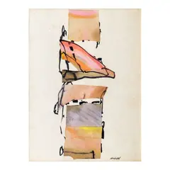 Roberto Chabet, Abstract, mixed media on paper