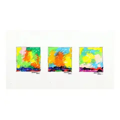 Abstraction by Ibarra dela Rosa, pastel on paper, sold Jan 2024