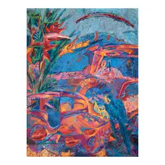 Edwin Wilwayco, Jeepney Fantasia, oil on canvas