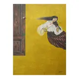 Jerry Morada, Woman with a Violin, oil on canvas