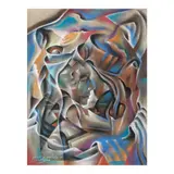Untitled by Collaboration of Glenn A. Bautista and Justin Nuyda, pastel on paper, sold Jan 2024