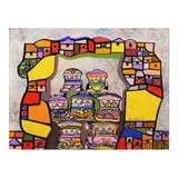 Manuel Baldemor, Philippine Jeepneys, acrylic on canvas