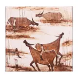 Pastoral Scene by Paco Gorospe, oil on canvas, sold Jan 2024