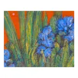 Floral Series I by Juvenal Sansó Garrit, acrylic on paper, sold Jan 2024