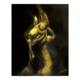 Alan Cosio, Nude, pastel on paper
