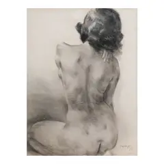 Gig de Pio, Nude, pastel on paper