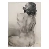 Gig de Pio, Nude, pastel on paper