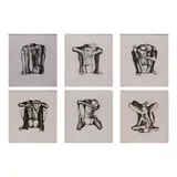Ang Kiukok, Two Figures I,II,III,IV,V and VI Six Figure Series Volume No. 2, etching 3/30